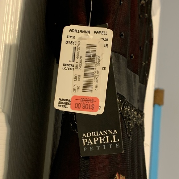 Beautiful Andianna Papell Dress Size 6 petite - Picture 11 of 16